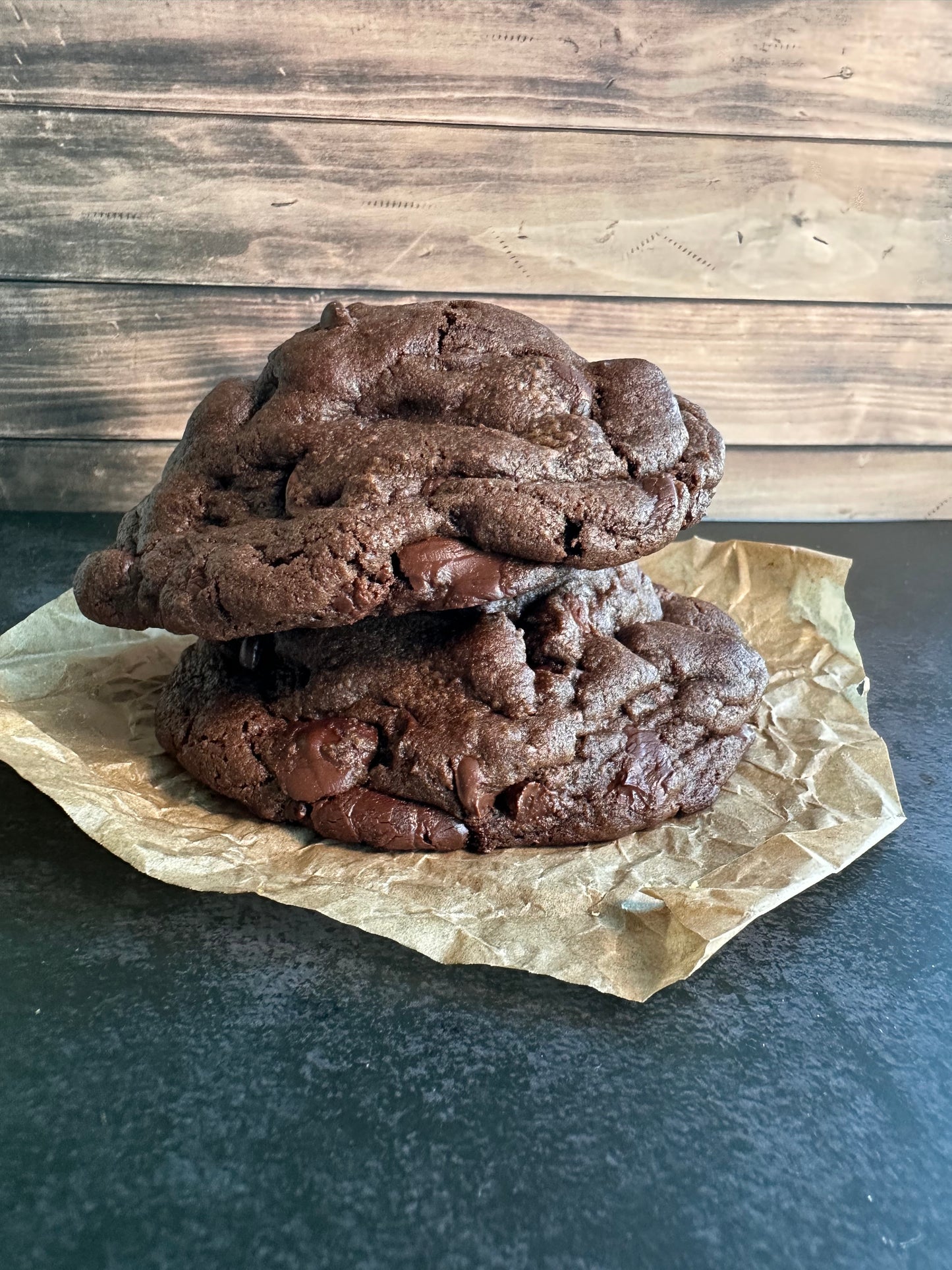 Triple Chocolate Chip Cookies