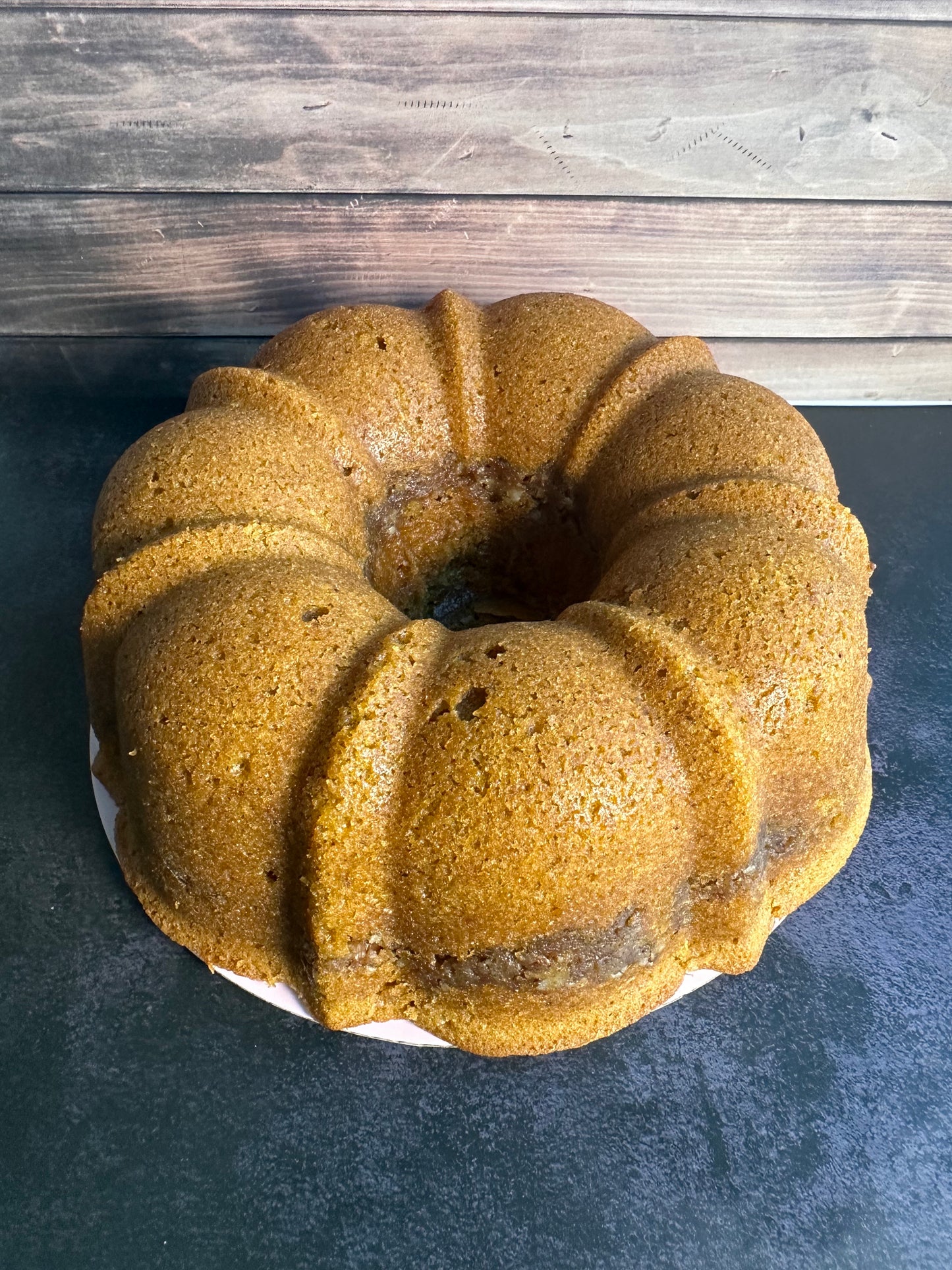 Pumpkin Pecan Swirl Pound Cake