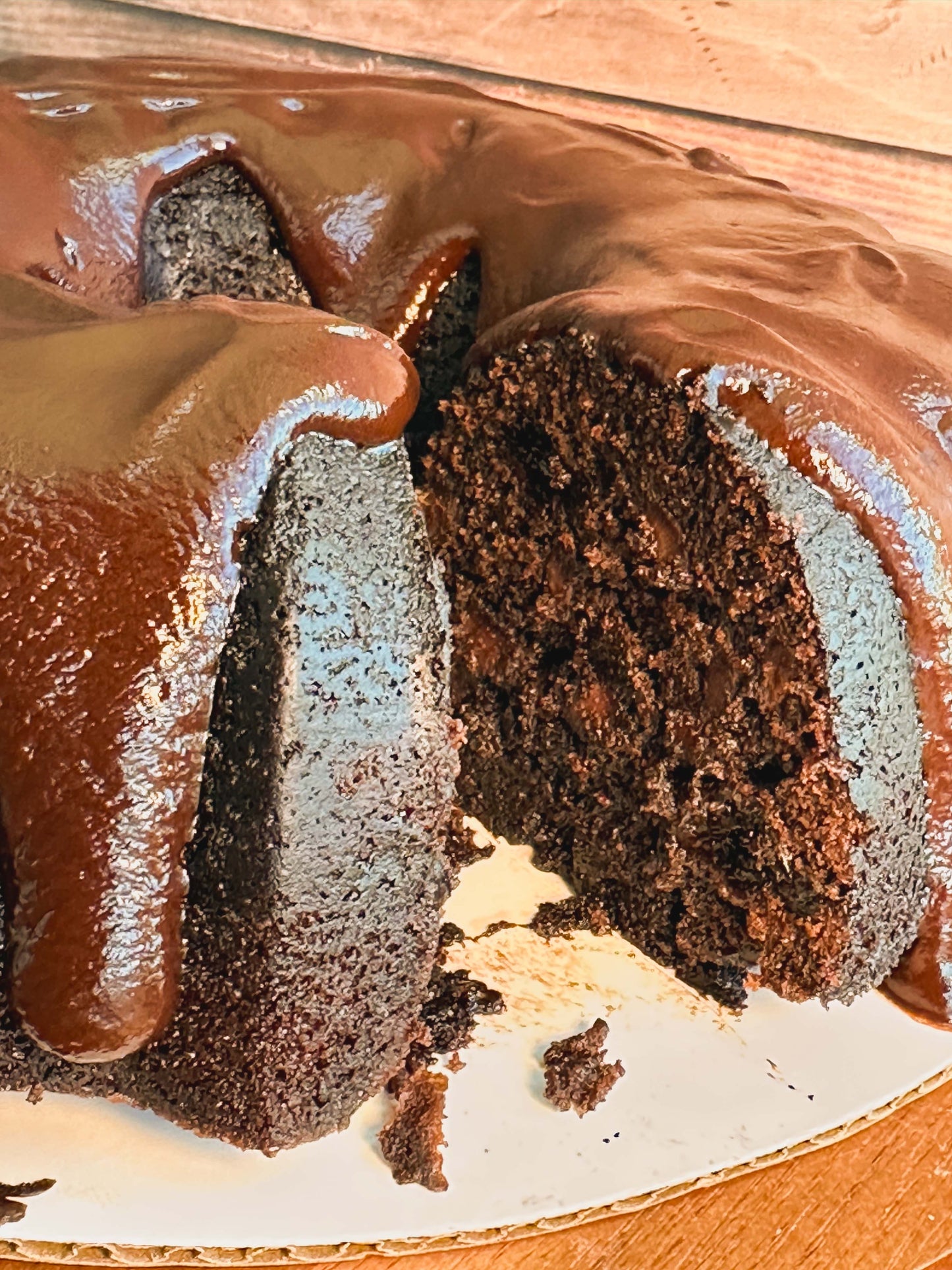 Midnight Fudge Ganache Bundt Cake