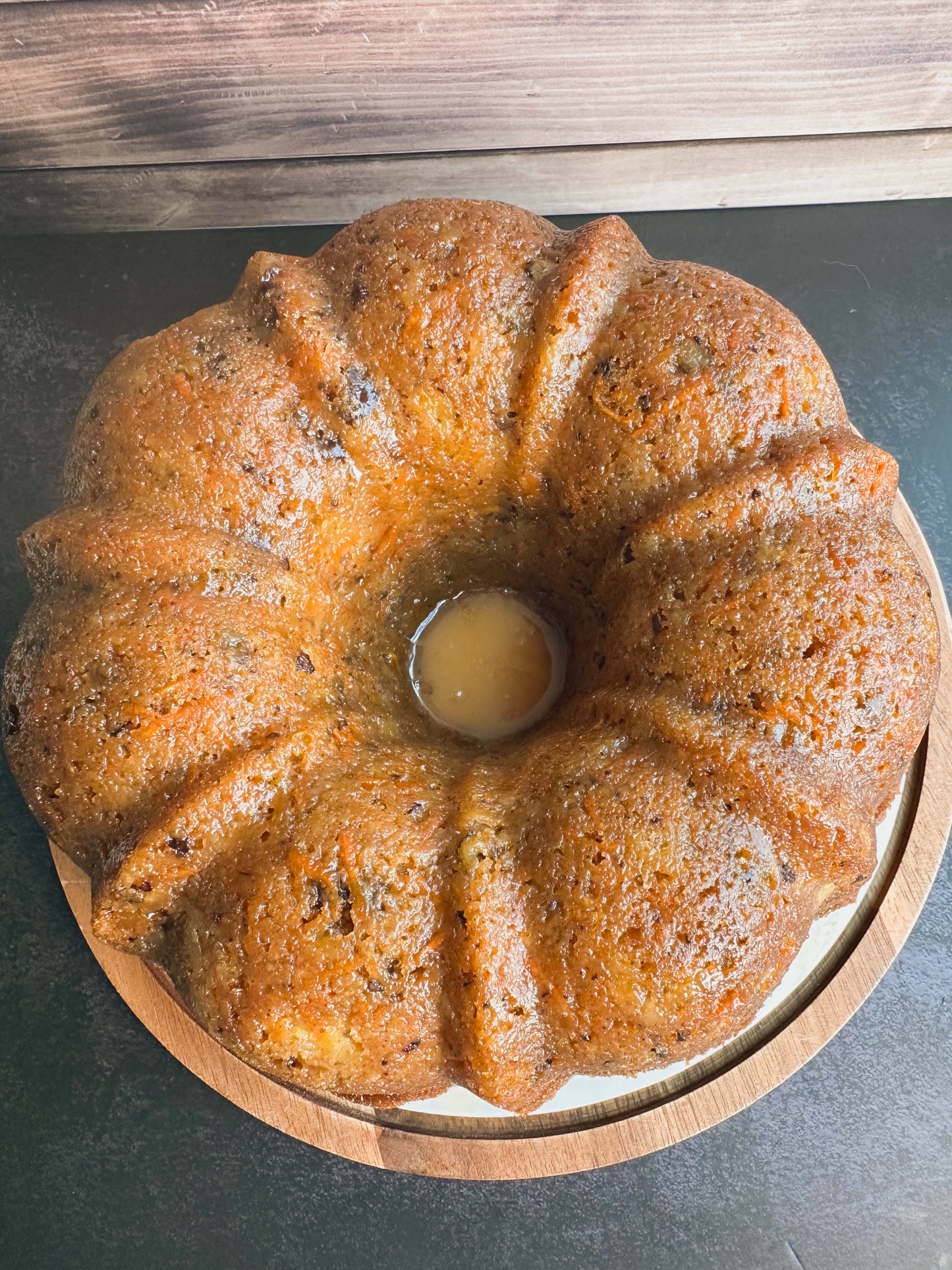 Golden Carrot Bundt Cake with Buttermilk Glaze
