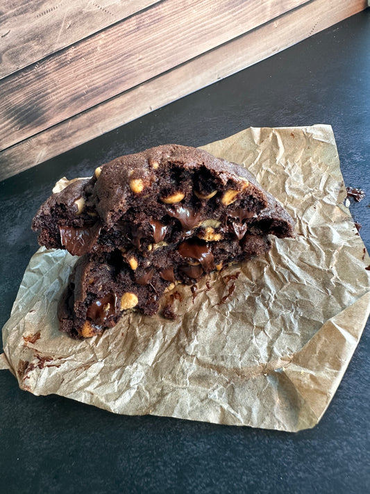Double Chocolate Peanut Butter Chip Cookies