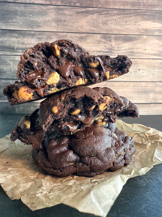 Double Chocolate Peanut Butter Chip Cookies