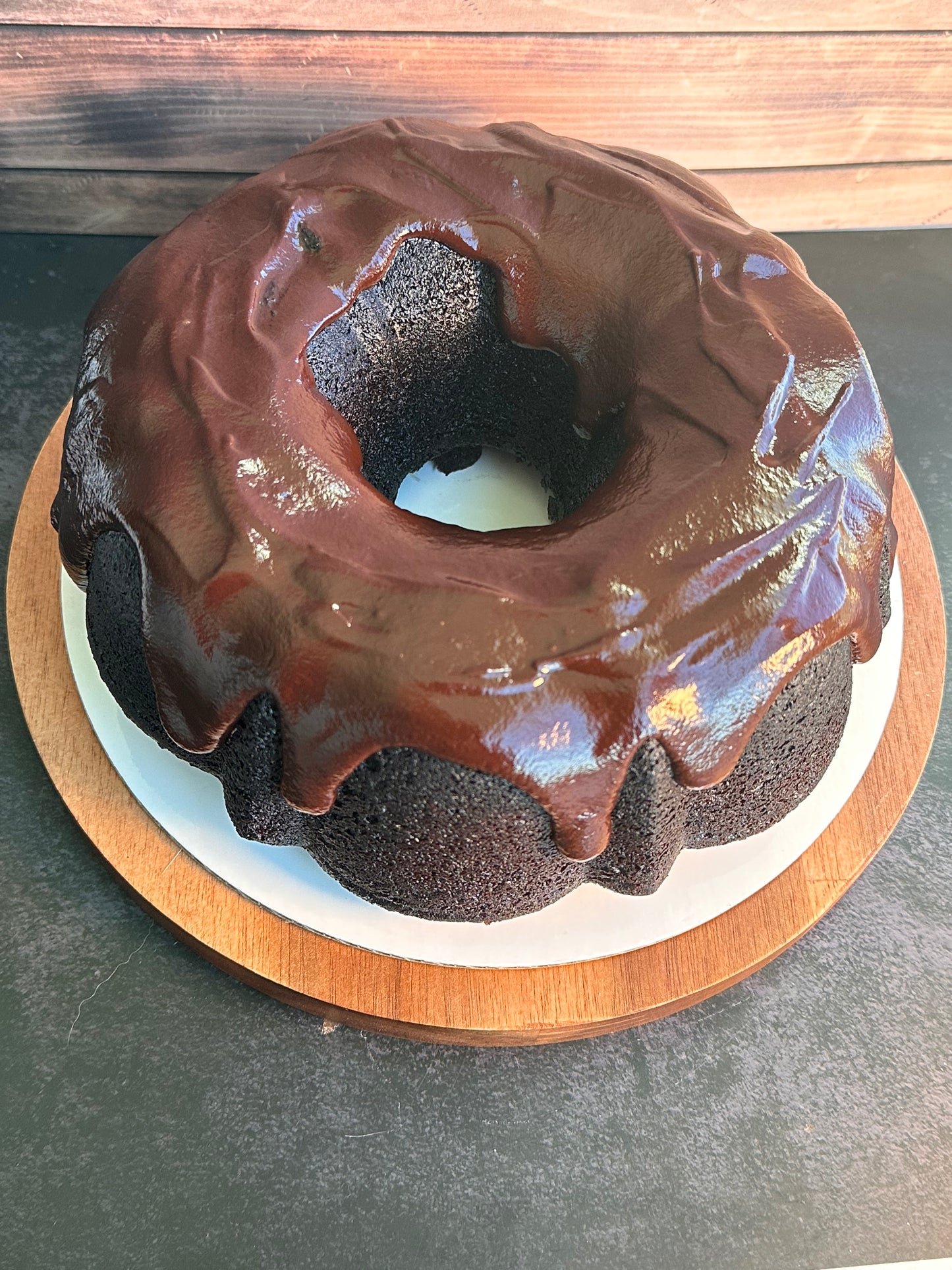 Midnight Fudge Ganache Bundt Cake